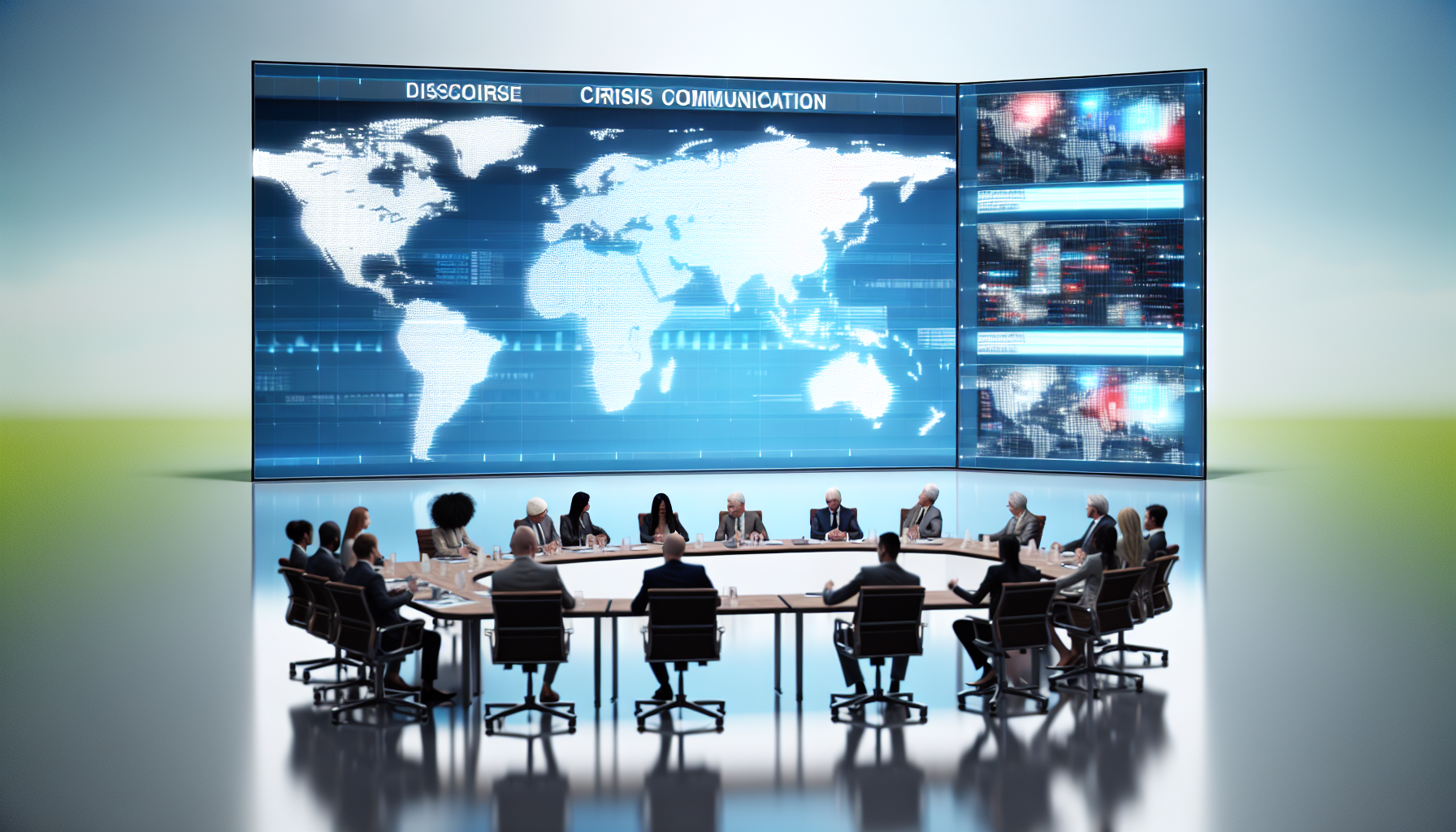 Visual representation of crisis communication