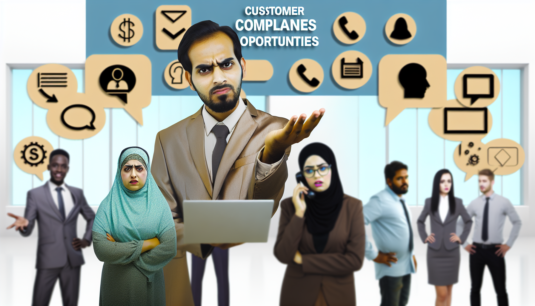 Visual representation of customer complaints opportunities