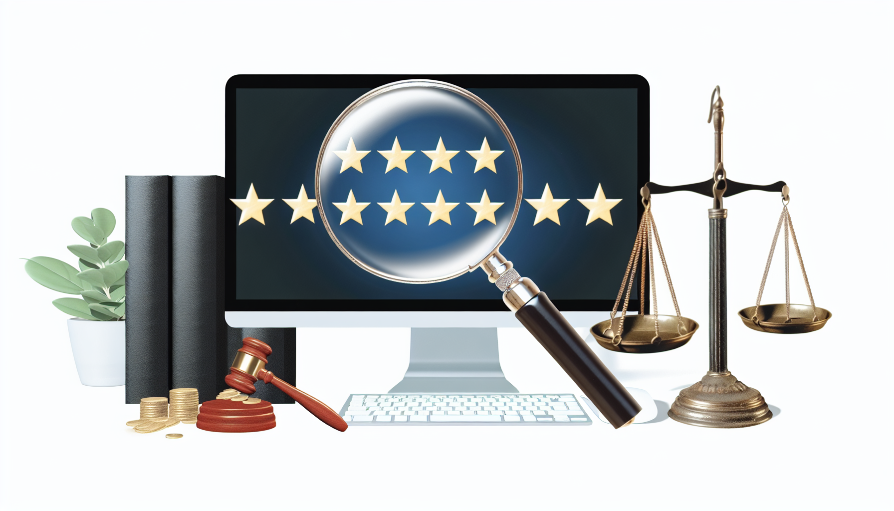 Visual representation of false reviews integrity