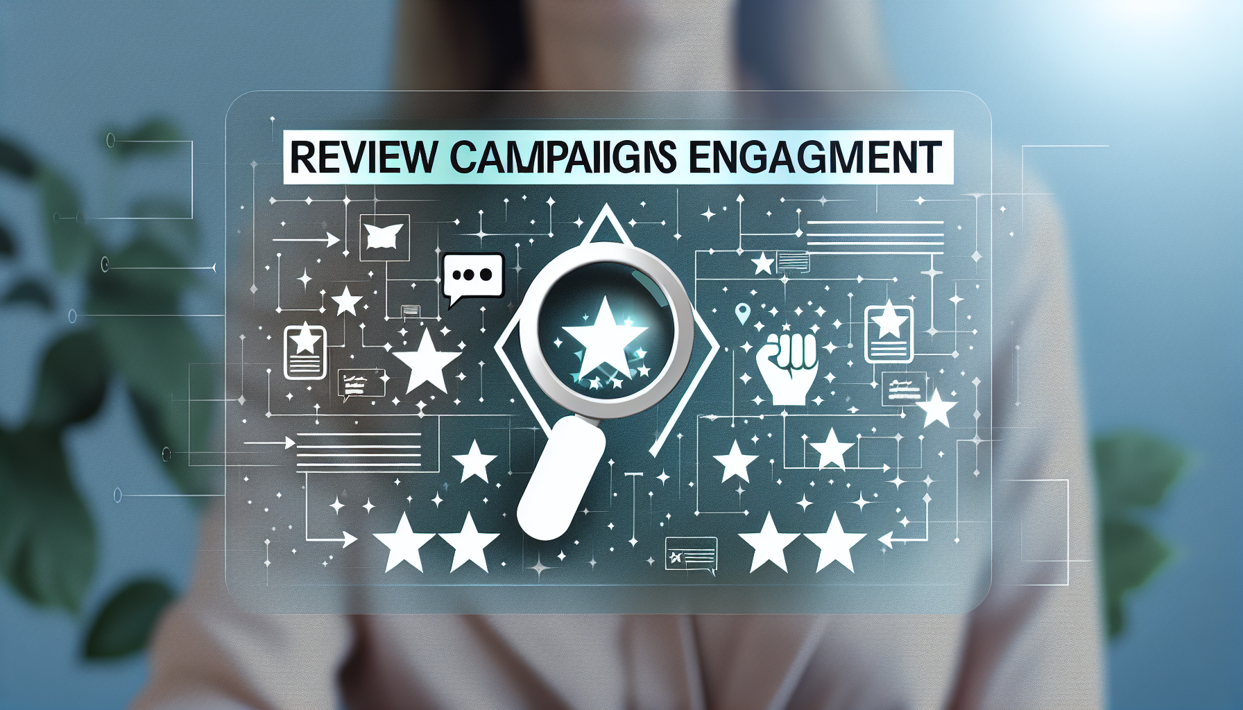Visual representation of review campaigns engagement