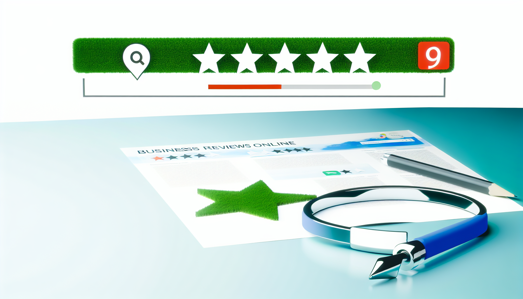 Visual representation of google my business reviews