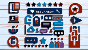 Visual representation of personalized review requests