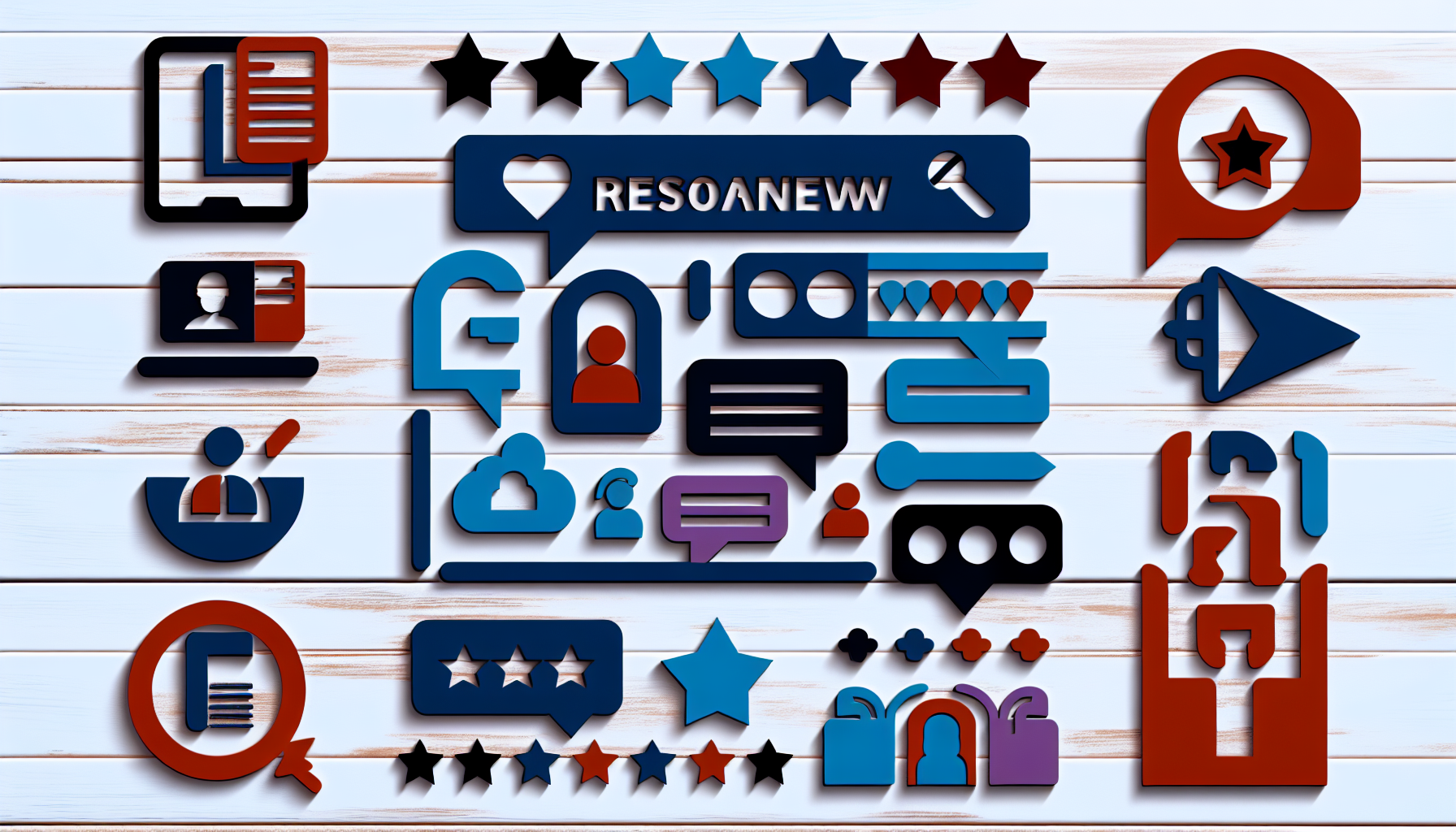 Visual representation of personalized review requests