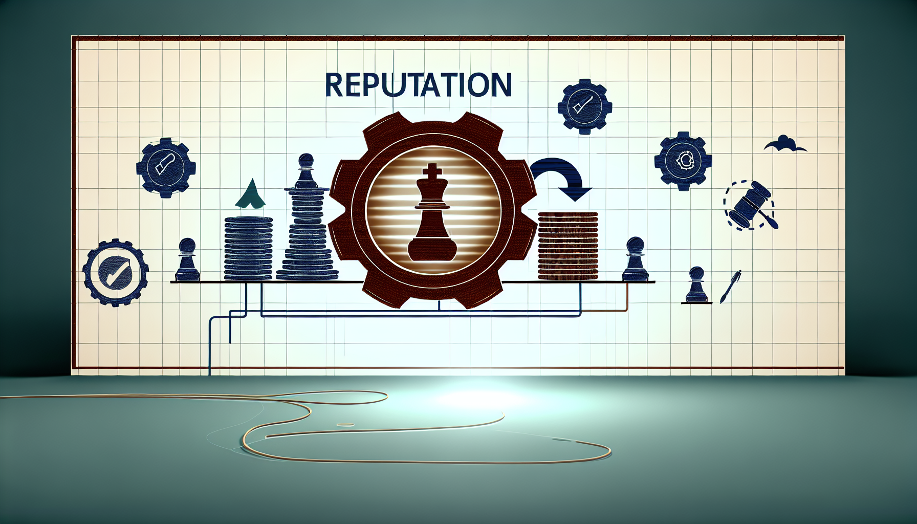 Visual representation of reputation competitive industries