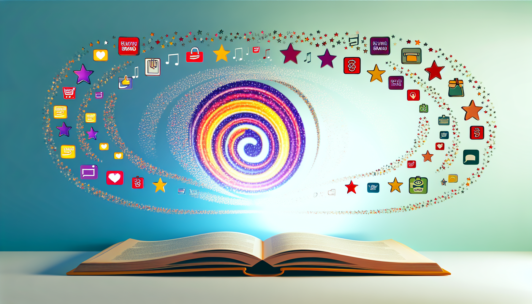 Visual representation of reviews brand storytelling