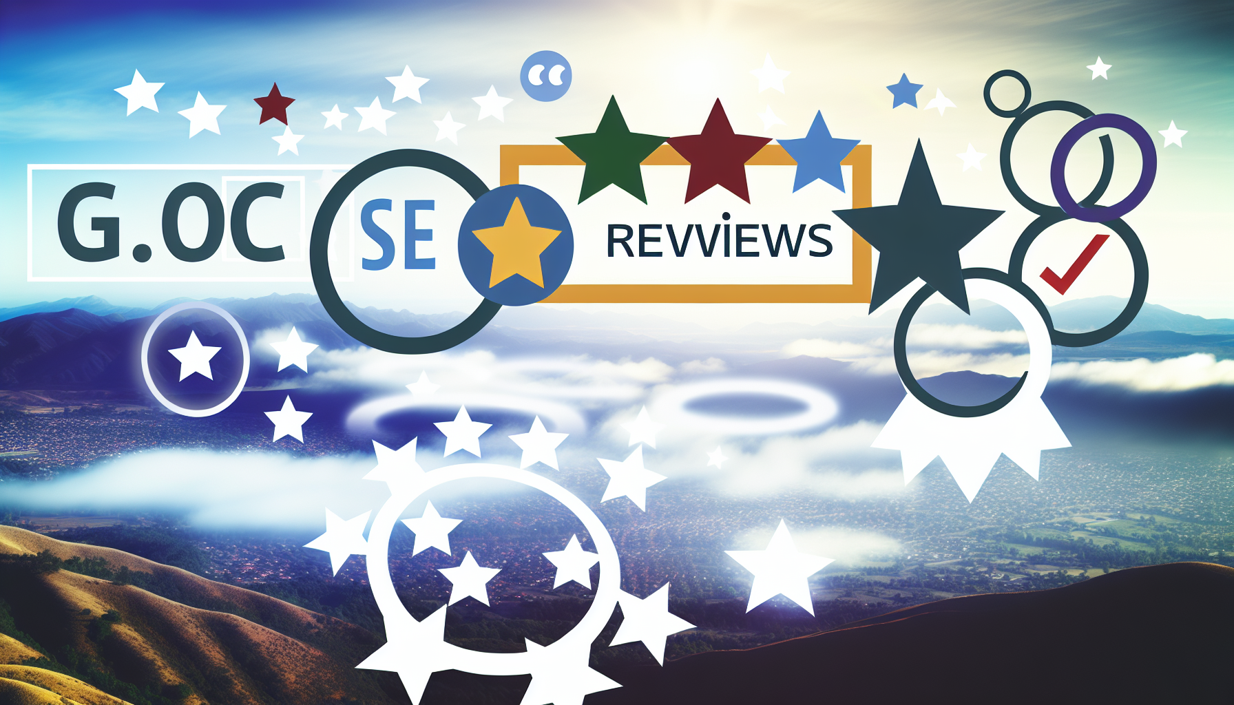 Visual representation of local seo google reviews