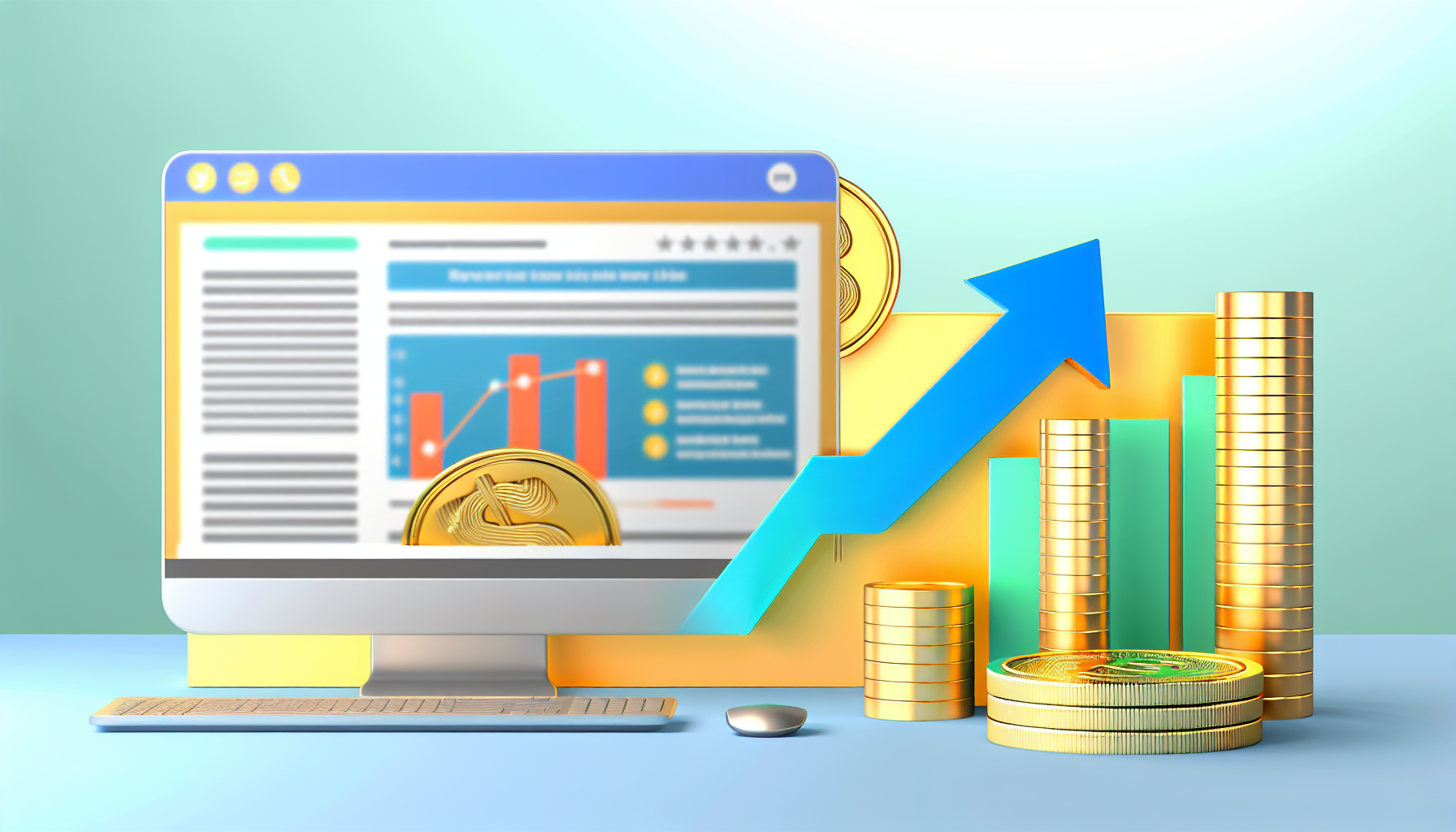 Visual representation of reviews revenue