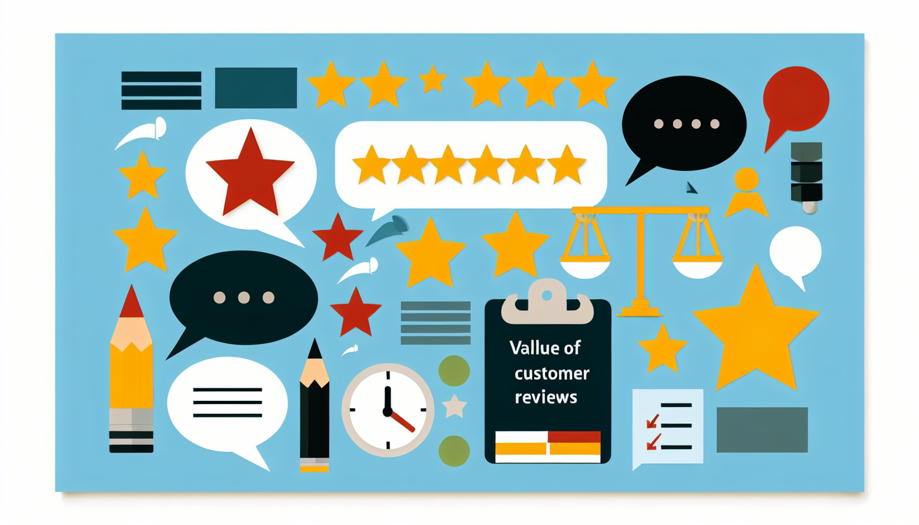 Visual representation of customer reviews value