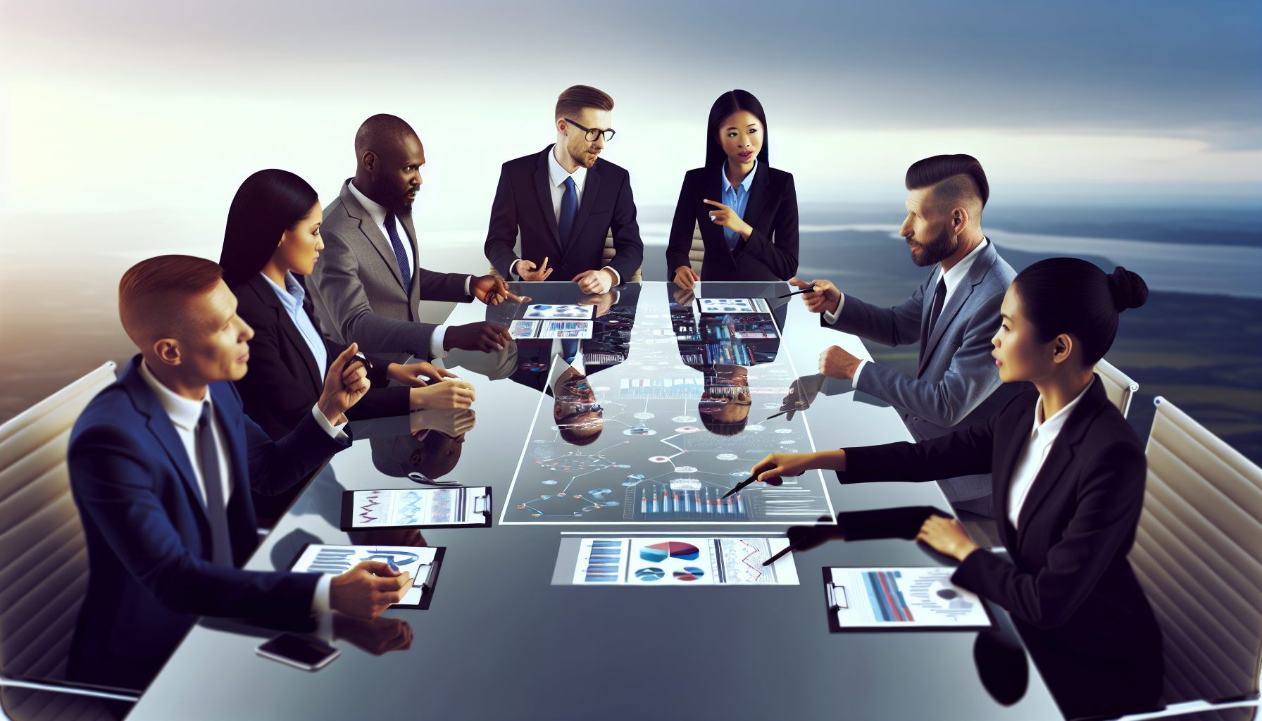 Visual representation of competitors review strategies